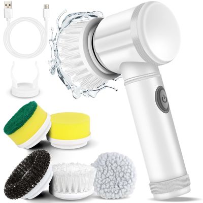 USB-Wiederaufladbare Küchenspülbürste zur Haushaltsreinigung von Waschbecken und Badewanne