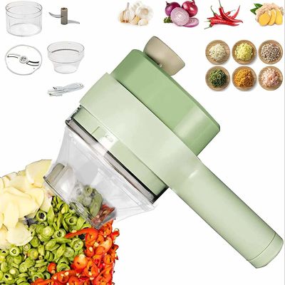 Europa Portable 4 in 1 Gemüseschneider-Set Smart Gadget Elektrische Schneider Küchen-Chopper