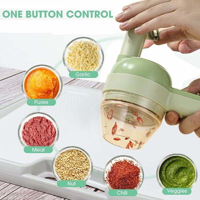Europa Portable 4 in 1 Gemüseschneider-Set Smart Gadget Elektrische Schneider Küchen-Chopper