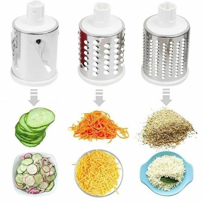 Verbessern Sie Ihre Küche mit diesem manuellen Rotary Cheese Grater Round Tumbling Box Shredder