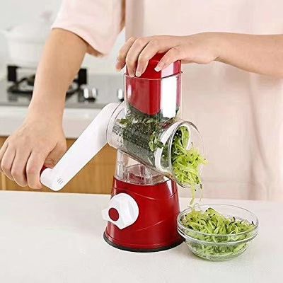 Verbessern Sie Ihre Küche mit diesem manuellen Rotary Cheese Grater Round Tumbling Box Shredder