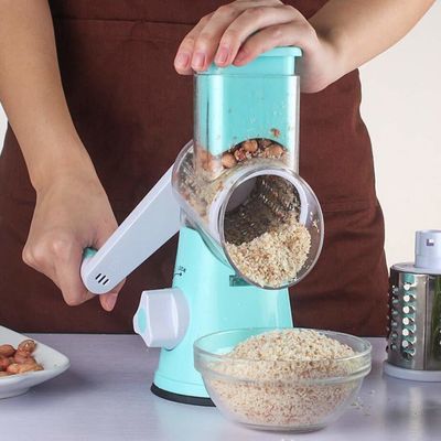 Verbessern Sie Ihre Küche mit diesem manuellen Rotary Cheese Grater Round Tumbling Box Shredder