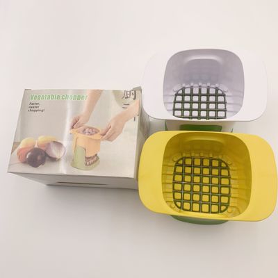 2 in 1 Gemüseschneider Zersplitterung Handschneider Press Knoblauch usw. Edelstahl