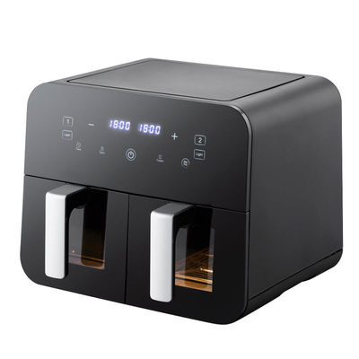 9L Touchscreen Doppelluftbrenner Elektrischer Tiefbrenner Smart Rack ohne Öl