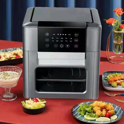 1201W-1500W Spannungsgerät für kommerzielle Luftbrühe Digital 12L 15L ohne Öl mit Mini-Rack