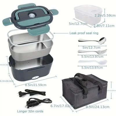 Fahrzeug LKW Büro Nahrungsmittelwärmer Heizung Portable elektrische Lunchboxen mit Isoliertasche