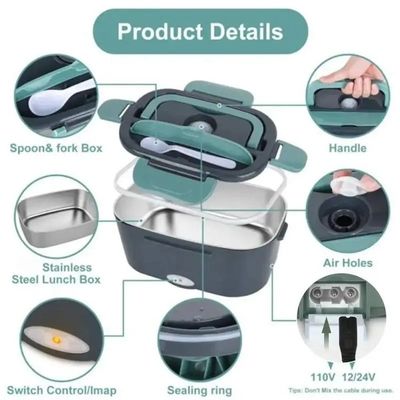 Fahrzeug LKW Büro Nahrungsmittelwärmer Heizung Portable elektrische Lunchboxen mit Isoliertasche