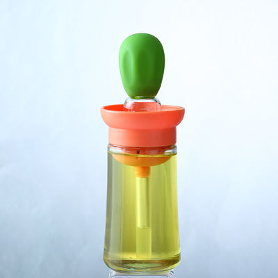 Nachhaltige Küchenölflasche mit Skala und Silikon-Grillbürste für zu Hause