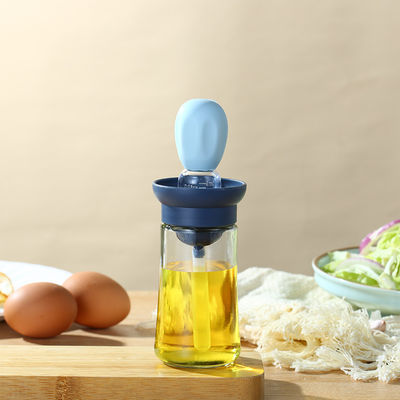 Nachhaltige Küchenölflasche mit Skala und Silikon-Grillbürste für zu Hause