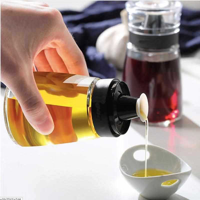 Durchsichtige Glas Öl Glas 170ml Essigöl Spray Flasche Set für Küchengeräte 425g