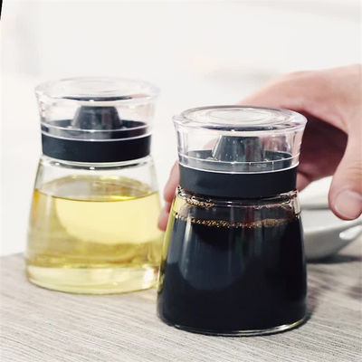 Durchsichtige Glas Öl Glas 170ml Essigöl Spray Flasche Set für Küchengeräte 425g