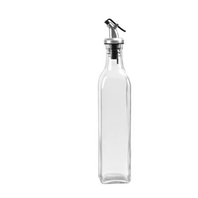 Quadrat Calcium Na Glas Essig Olivenöl Dispenser Flasche mit Düse Die ultimative Küche unerlässlich