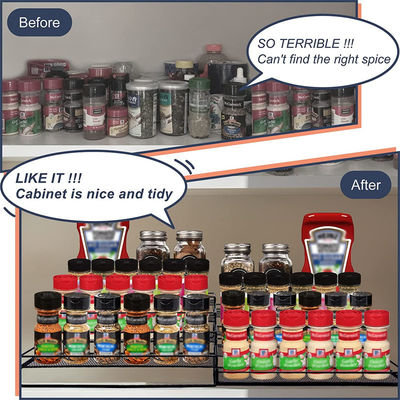 28.8*15.5*29.8cm Lack-Küchenspeise-Rack-Organisator für Küchen-Schreibtisch-Badezimmer-Speicher