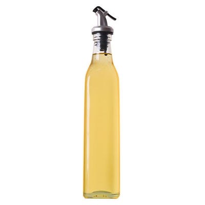 Quadrat Calcium Na Glas Essig Olivenöl Dispenser Flasche mit Düse Die ultimative Küche unerlässlich