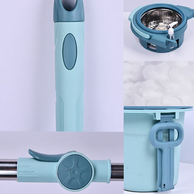 360-Grad-drehbare Mikrofaser-Spin-Mop- und Eimer-Set für die verstellbare Reinigung