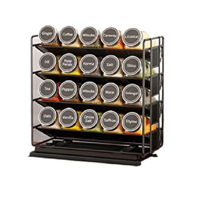 Praktische 4-Schicht-Pull-Out-Gewürz-Organisator für Schränke und Küchenorganisation