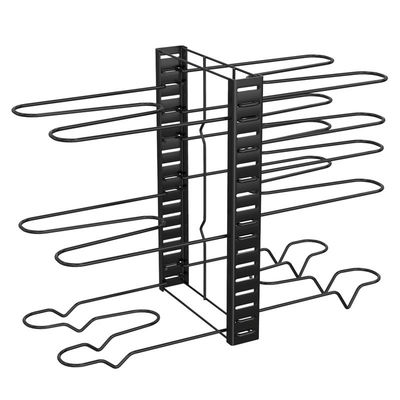 Verstellbarer Küchenschrank Topf und Pfanne Organisator 8 Stufenregal mit 3 DIY-Methoden