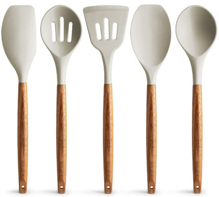 Hochtemperatur Kochgeschirr für die Küche 5 Stück nicht klebend Silikonspatula Löffel