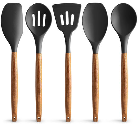 Hochtemperatur Kochgeschirr für die Küche 5 Stück nicht klebend Silikonspatula Löffel