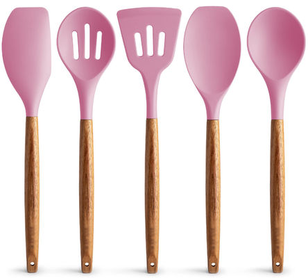 Hochtemperatur Kochgeschirr für die Küche 5 Stück nicht klebend Silikonspatula Löffel