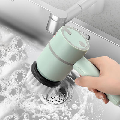 Elektrische Waschbeckenbürste 6 in 1 Handheld Badewannebürste für Badezimmer und Küche Reinigung