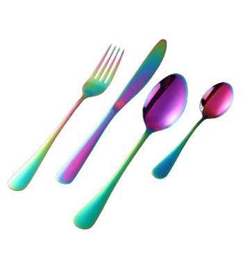 Restaurant Besteck Set Home Hotel 410 Edelstahl Messer Gabel Löffel für Steak Kuchen