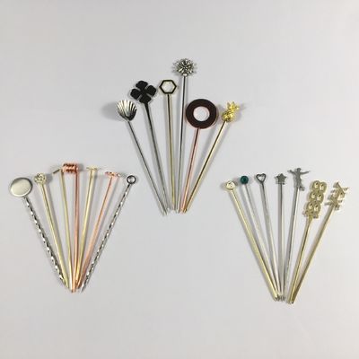 304 Edelstahl Cocktail-Pins Schwenk-Stick für wiederverwendbare kleine Paddel