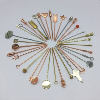 304 Edelstahl Cocktail-Pins Schwenk-Stick für wiederverwendbare kleine Paddel