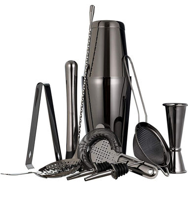Klassische Design 11-Piece Bartender Kit Cocktail Raucher Set 750 ml/600 ml für die Herstellung