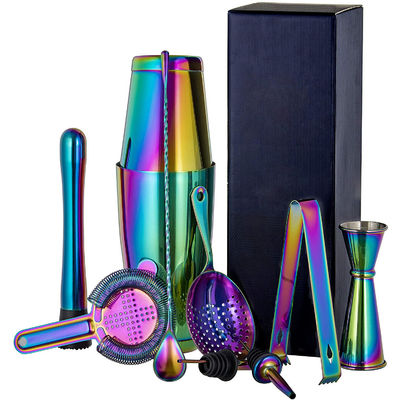 Klassische Design 11-Piece Bartender Kit Cocktail Raucher Set 750 ml/600 ml für die Herstellung