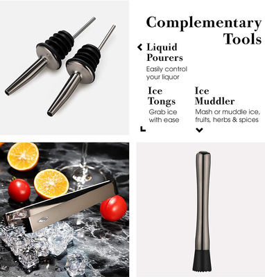 Klassische Design 11-Piece Bartender Kit Cocktail Raucher Set 750 ml/600 ml für die Herstellung