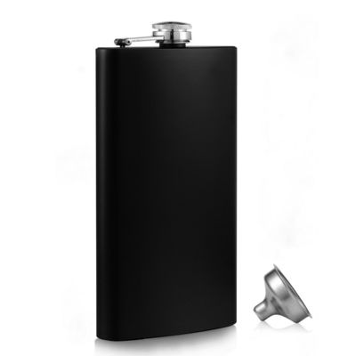 Leder überzogen Edelstahl Weinflasche für Männer 8oz Outdoor Hip Flasche Produktgröße 93*122mm