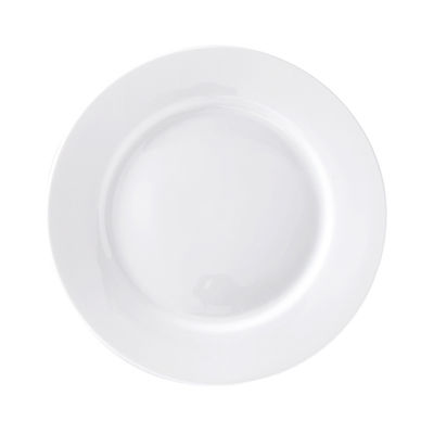 Vorratene weiße Keramik-Dinnerplatten für Restaurant-Hotel-Dinnerware-Sammlung