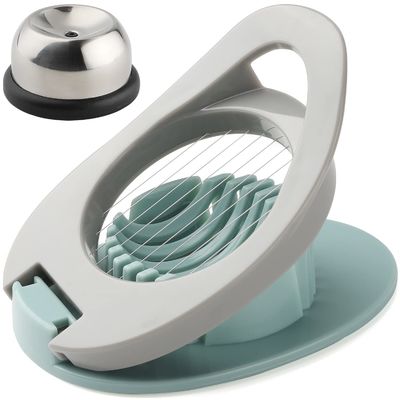 Eierschneider aus Edelstahl für gekochte Eier Handschneiderdraht 12*8,3*3,2cm