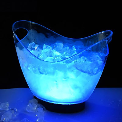 Eis Eimer Zangen Typ Großer Kunststoff Bierbehälter mit Handgriffe und LED-Beleuchtung