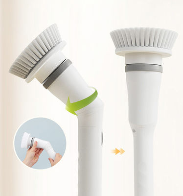 Weißes Elektro-Plastik-Reinigungsbürsten-Set Top-Verkauf Spin-Scrubber für die Tiefenreinigung