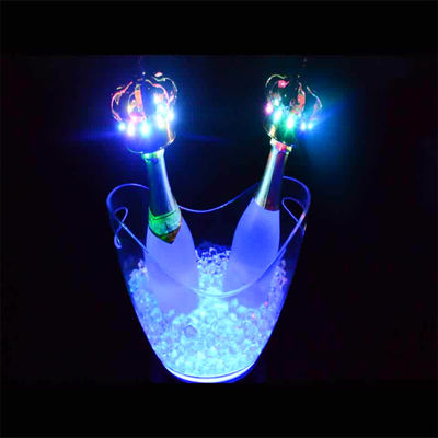 Ovale Form LED Luxus-Blitzwein Wodka Whiskey Champagner Eimer für KTV Bar Party