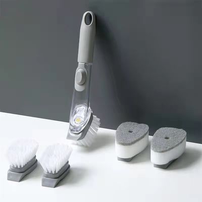 3 Austauschbare Reinigungsköpfe Seife Sponge PP TPR Bristle Geschirrspüler