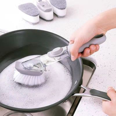 3 Austauschbare Reinigungsköpfe Seife Sponge PP TPR Bristle Geschirrspüler