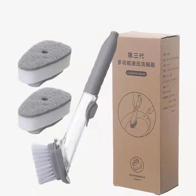 3 Austauschbare Reinigungsköpfe Seife Sponge PP TPR Bristle Geschirrspüler