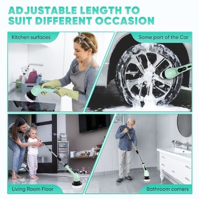 Elektrische Spin-Scrubber Kabellose Badewanne Küchenreiniger Bürste zur Haushaltsreinigung