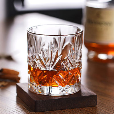 340 ml Luxus-Clear-Rock-Design-Glas-Gravur-Kristall Luxus-Whiski-Biergläser-Tasse