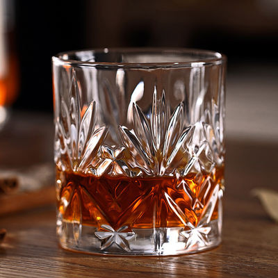 340 ml Luxus-Clear-Rock-Design-Glas-Gravur-Kristall Luxus-Whiski-Biergläser-Tasse