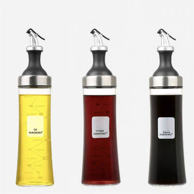 Household High Borosilicate Glass Oil Jar Set mit gekrümmter Spritze und Ölkontrollemessung