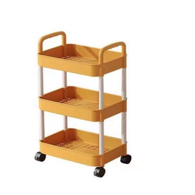 2 3 4 5 Tier Square Rotating Storage Shelf Rack für die Organisation von Küche und Bad