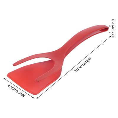 Obst- und Gemüsewerkzeuge Typ 2 in 1 Spatula Tong PPA-Material Grip und Flip-Ei-Clip