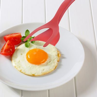 Obst- und Gemüsewerkzeuge Typ 2 in 1 Spatula Tong PPA-Material Grip und Flip-Ei-Clip