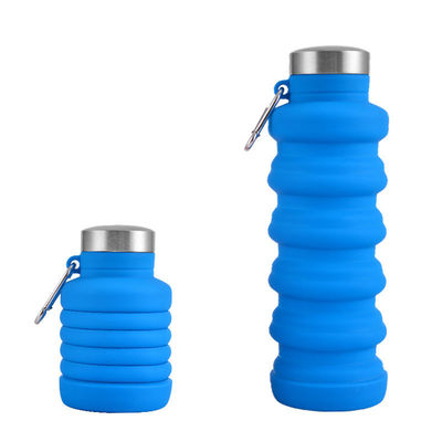 Rückziehbare Flasche mit großer Kapazität aus Silikon für Outdoor-Aktivitäten