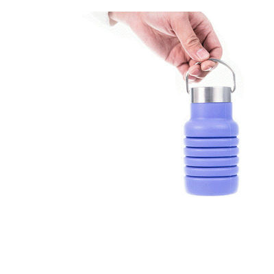 Rückziehbare Flasche mit großer Kapazität aus Silikon für Outdoor-Aktivitäten