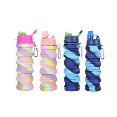 Portable Wasserflasche für Fitness und Reiten Kreative Tarnung Silikon Klappbecher